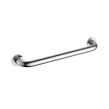 Kibi Circular 18-Inch Stainless Steel Grab Bar - Chrome KGB1018CH